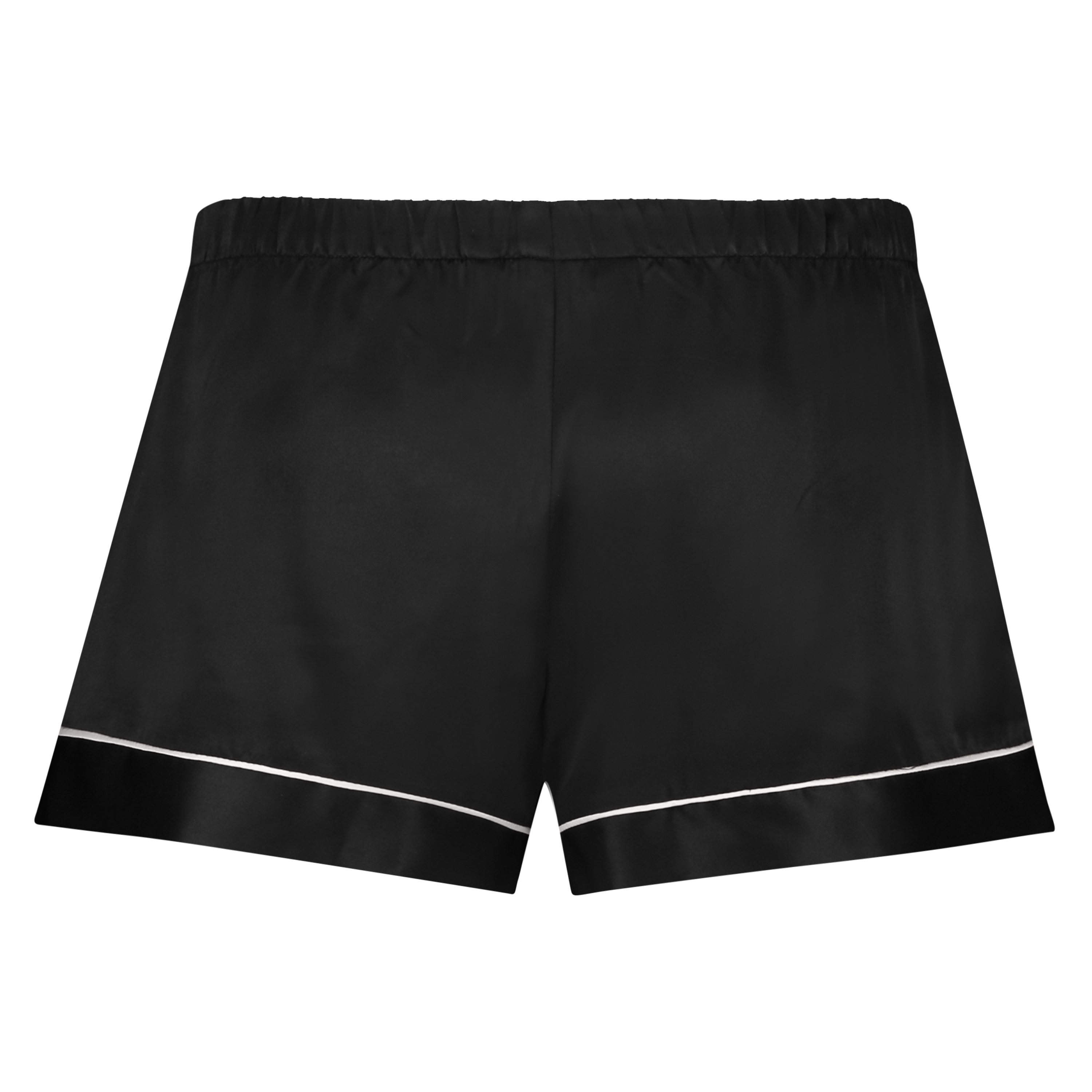 Pyjama short Satin, Zwart, main