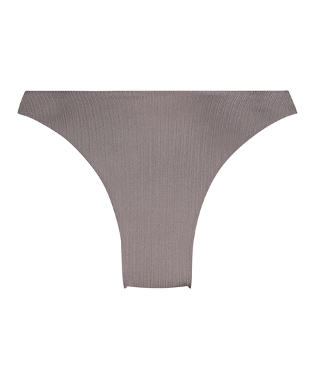 Slip de Bikini Échancrés Luna, Gris