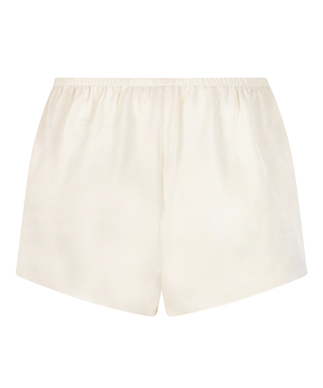 Minimal satijnen short, Wit