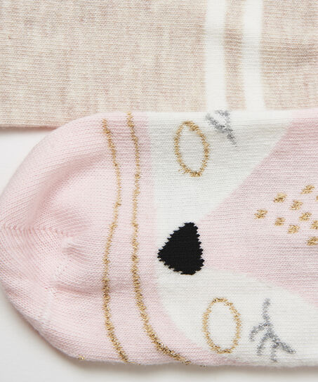 2 paar Katoenen Sokken, Blauw