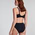 Slip taille haute Diva, Noir