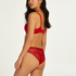 Slip br&eacute;silien Invisible Lace Back, Rouge