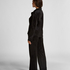 Pantalon de pyjama Velours, Noir