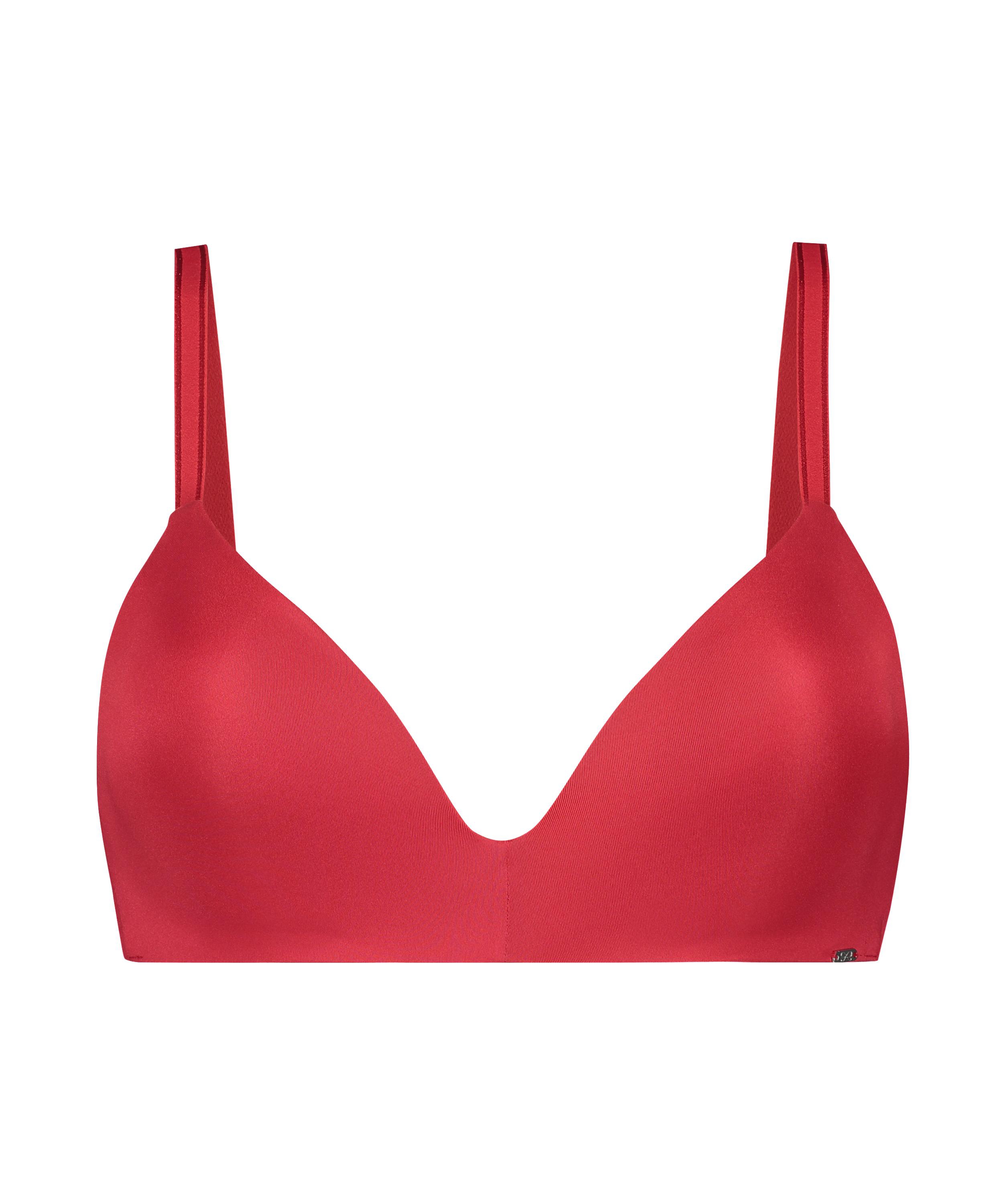 Soutien-gorge sans armatures pr&eacute;form&eacute; Mona, Rouge, main