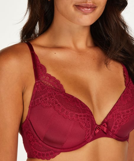 Voorgevormde beugel bh Georgia, Rood