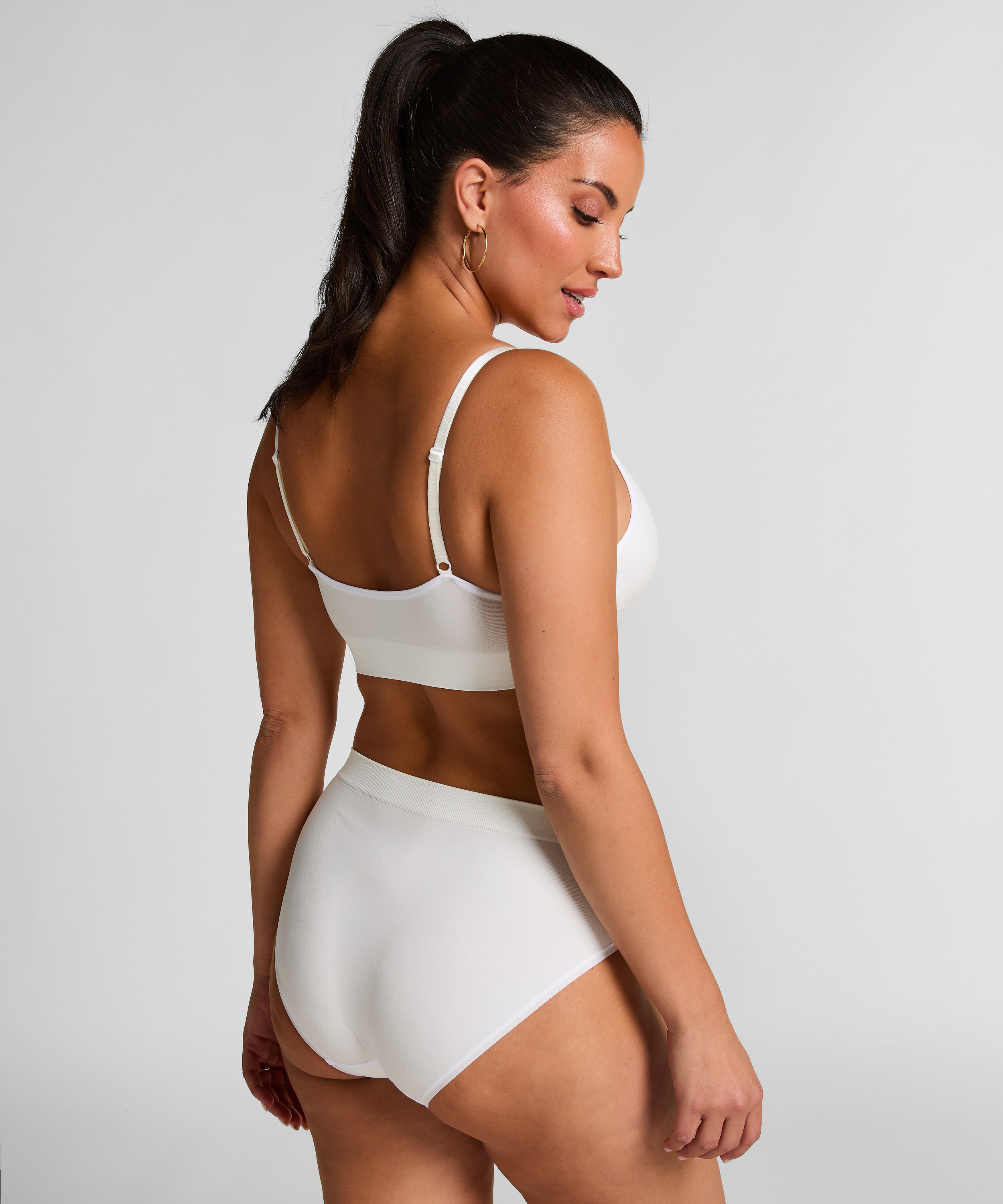 Brassière triangle Dide, Blanc, main