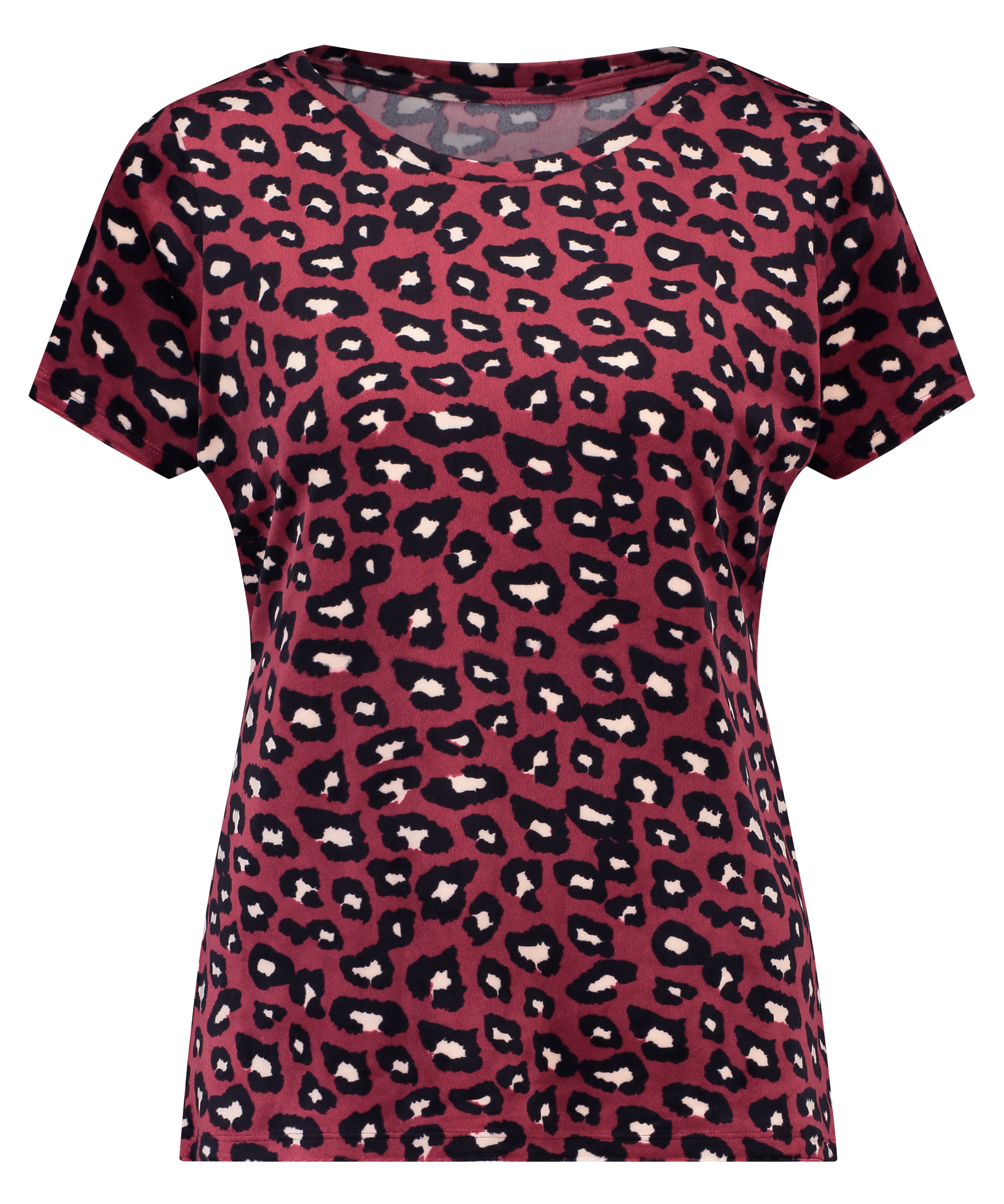 Top Velours, Rouge, main