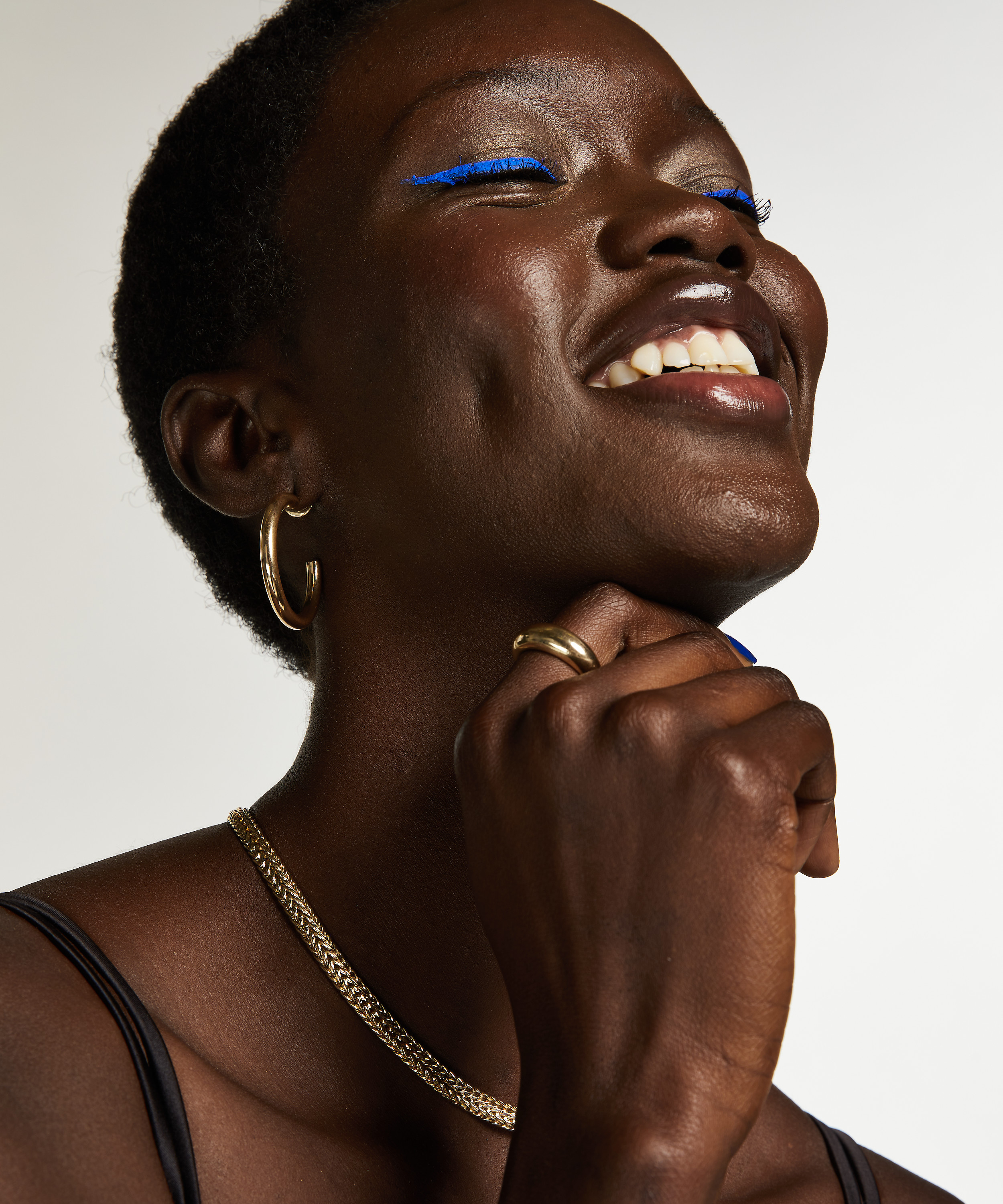 Slip br&eacute;silien Fleur Nyakim, Noir, main