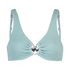 Brassière de bikini Crinkle, Bleu