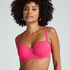 Haut de bikini sans bretelles préformé à armatures Scallop Taille E +, Rose