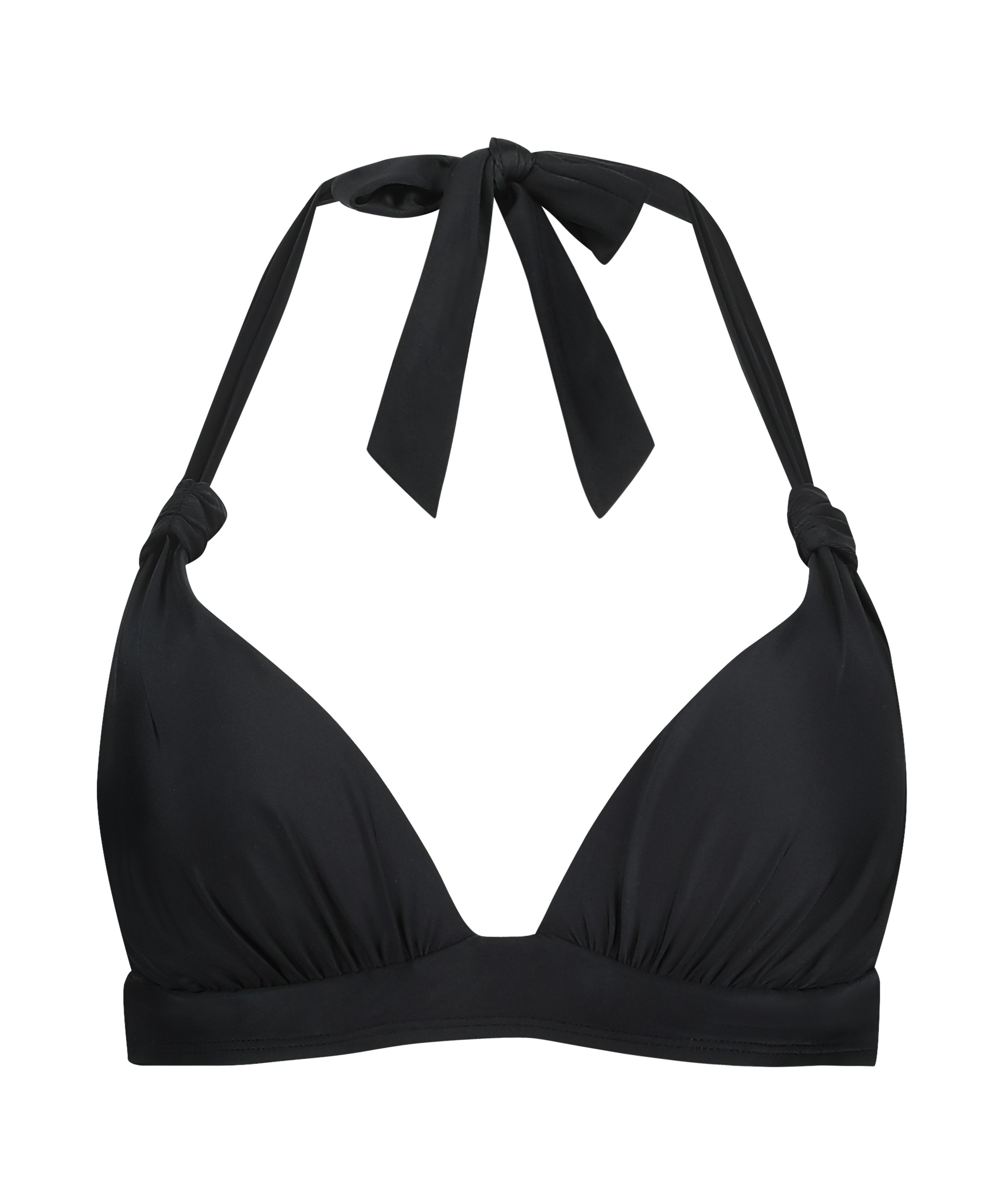 Triangel bikinitop Luxe, Zwart, main