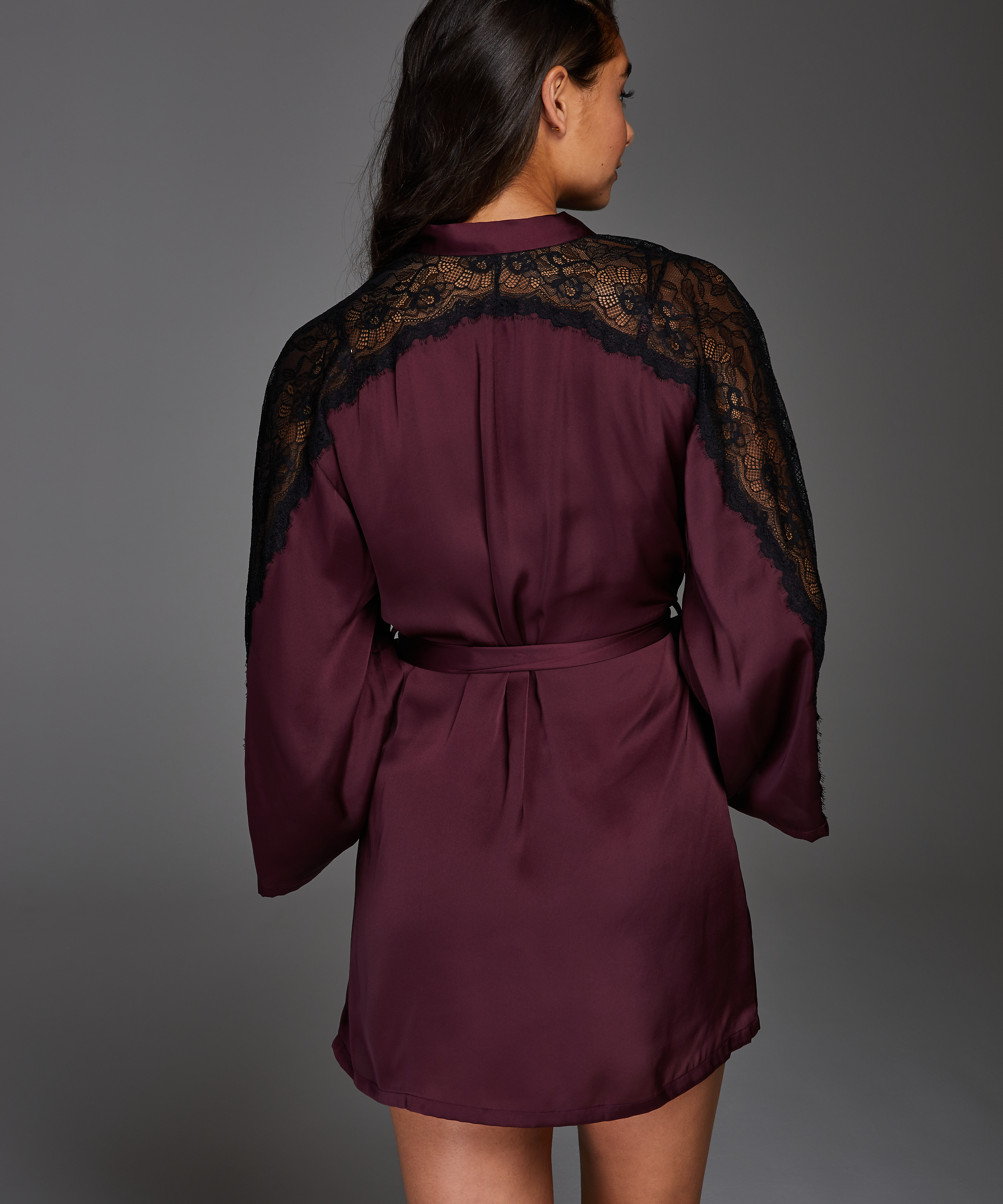 Kimono Satin Nadia, Rood, main