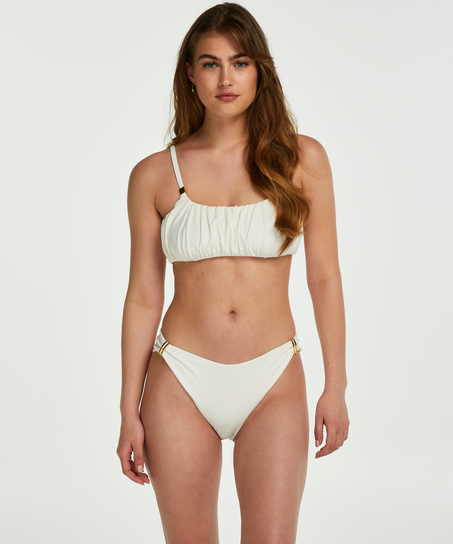 Crop top Bikini Kira, Blanc