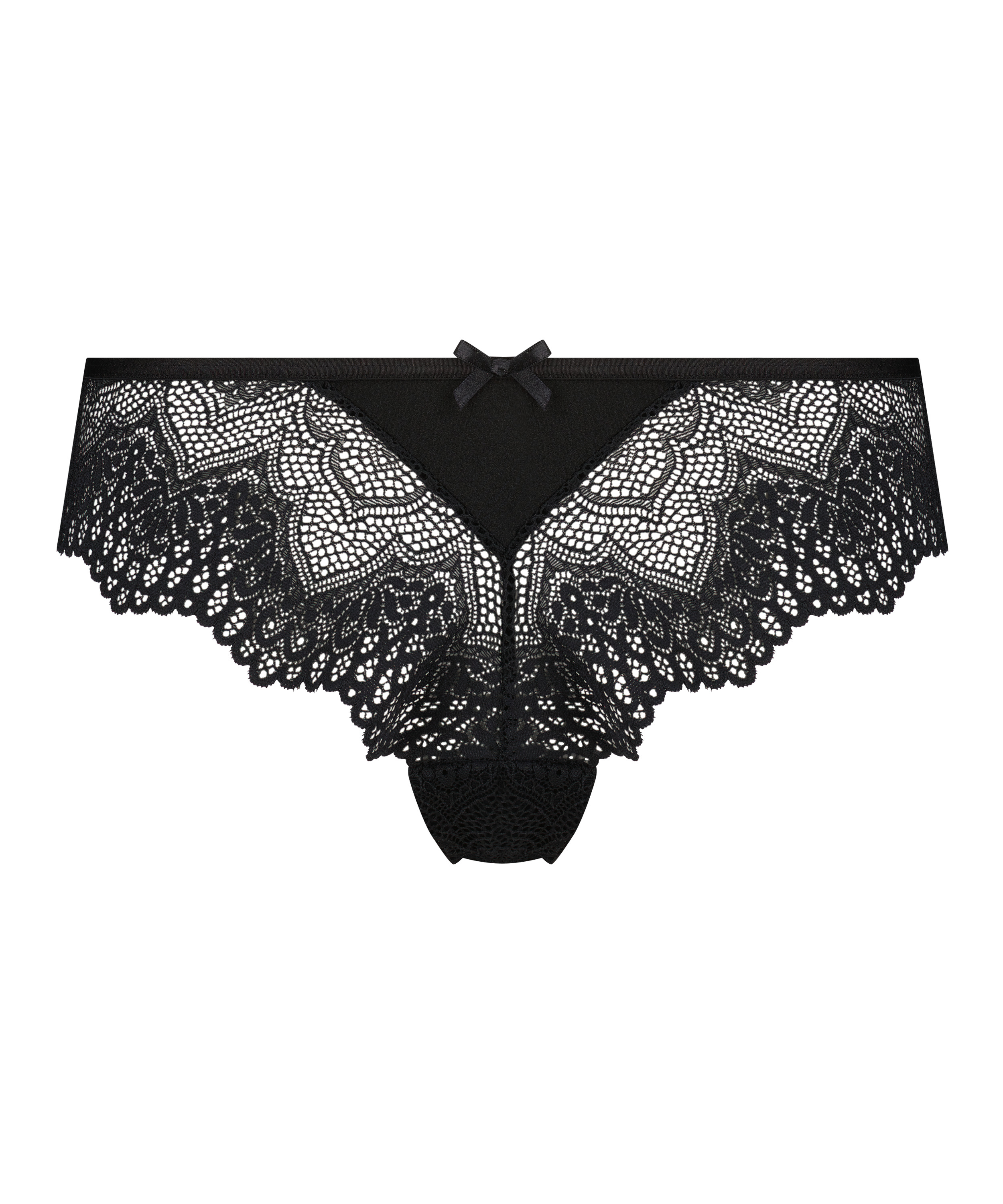 Slip br&eacute;silien &eacute;chancr&eacute; Phillis, Noir, main