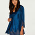 Slipdress Satin Lace Indra Petite, Blauw