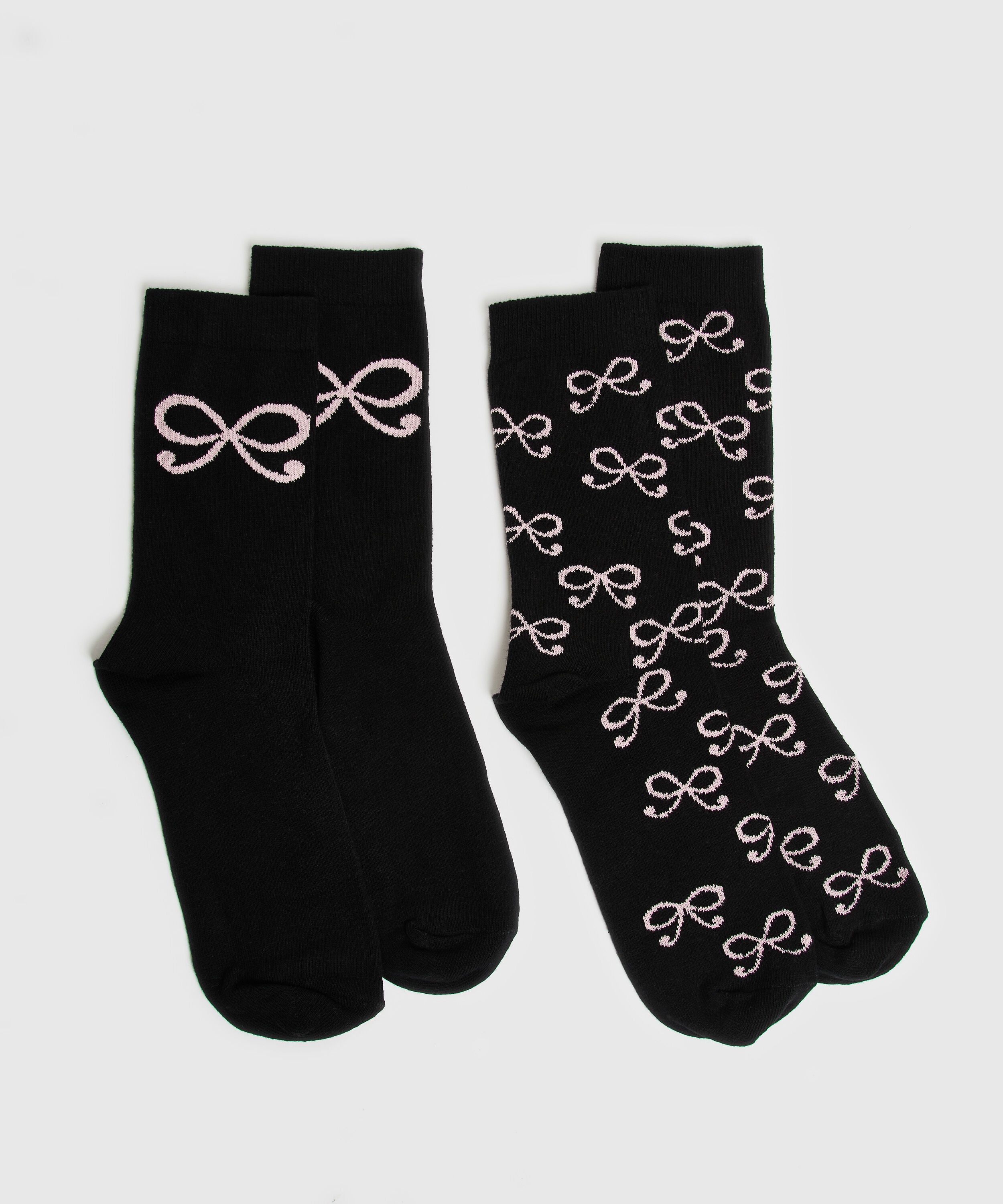 2 Paires de Chaussettes en Coton, Gris