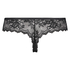 String Invisible Lace back, Noir