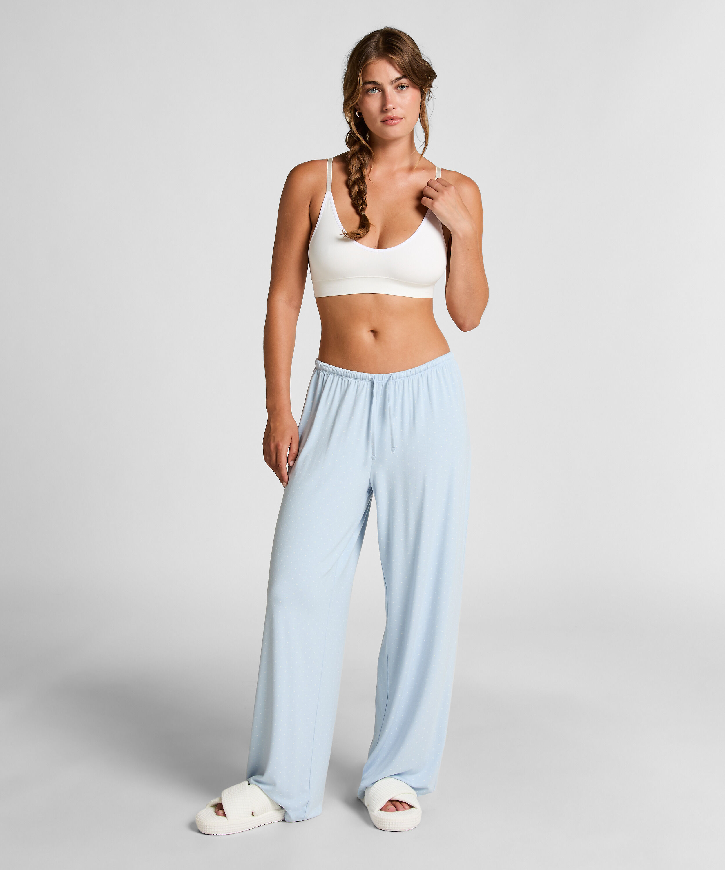 Pantalon en jersey, Bleu Pantalon en jersey, Bleu