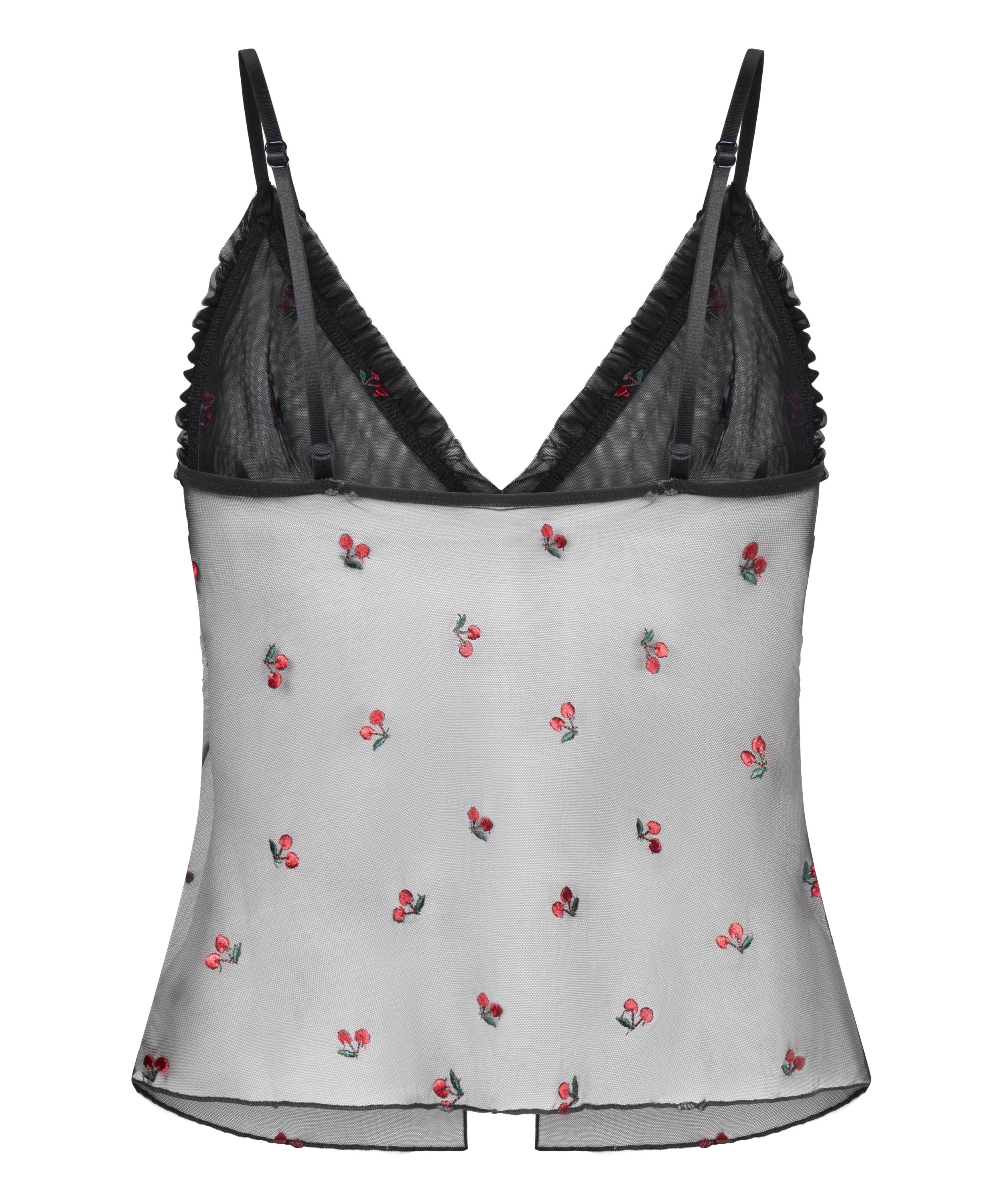 Mesh Cami Chelsey, Zwart, main