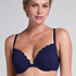 Voorgevormde beugel bikinitop Scallop, Blauw