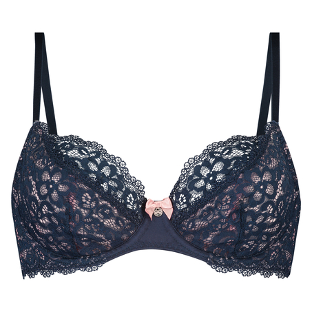Niet-voorgevormde beugel bh Marine, Blauw