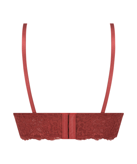 Triangle Bralette Marine, Rood