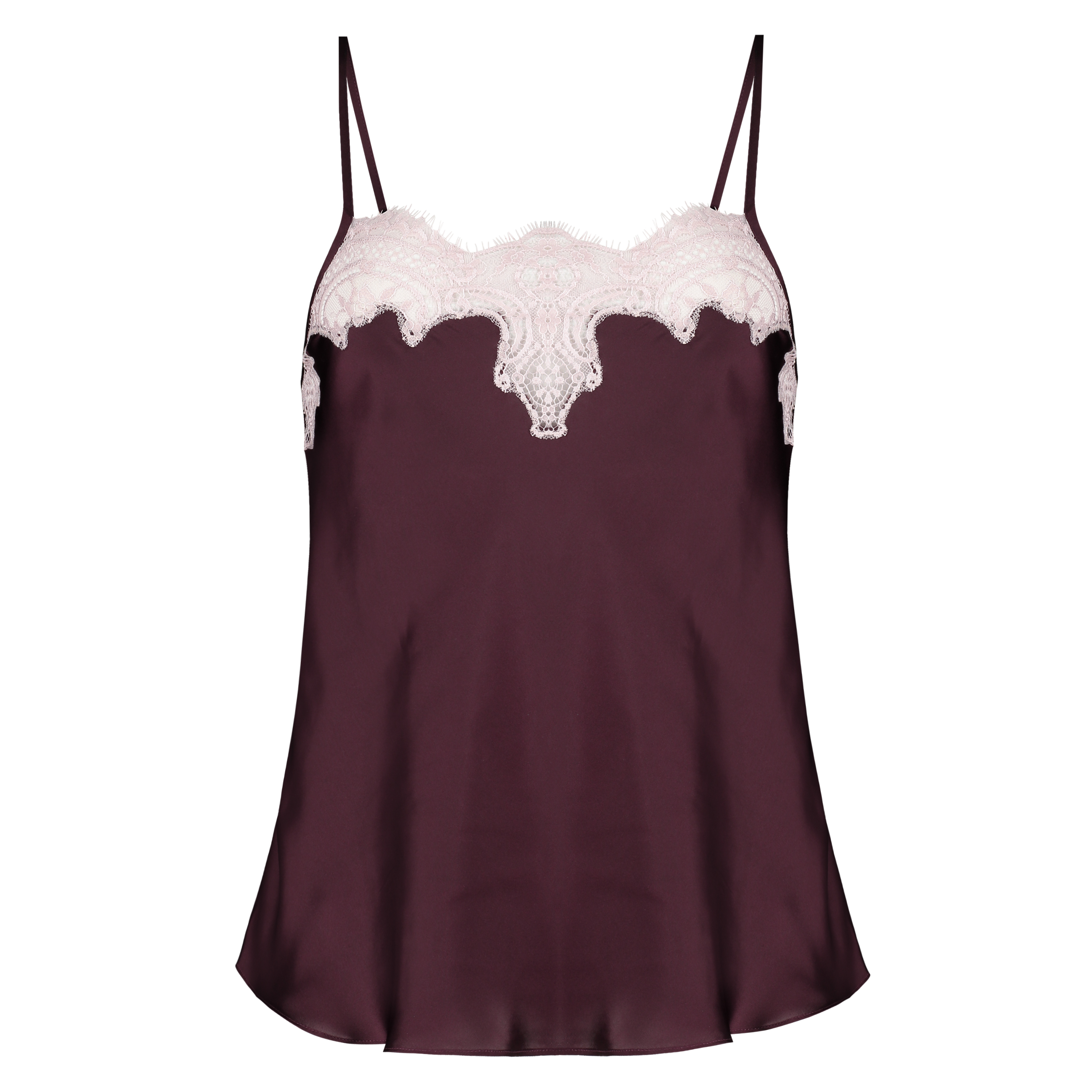 Cami top en satin, Rouge, main