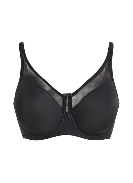 Soutien-gorge &agrave; armatures non-pr&eacute;form&eacute; minimiseur Nina, Noir