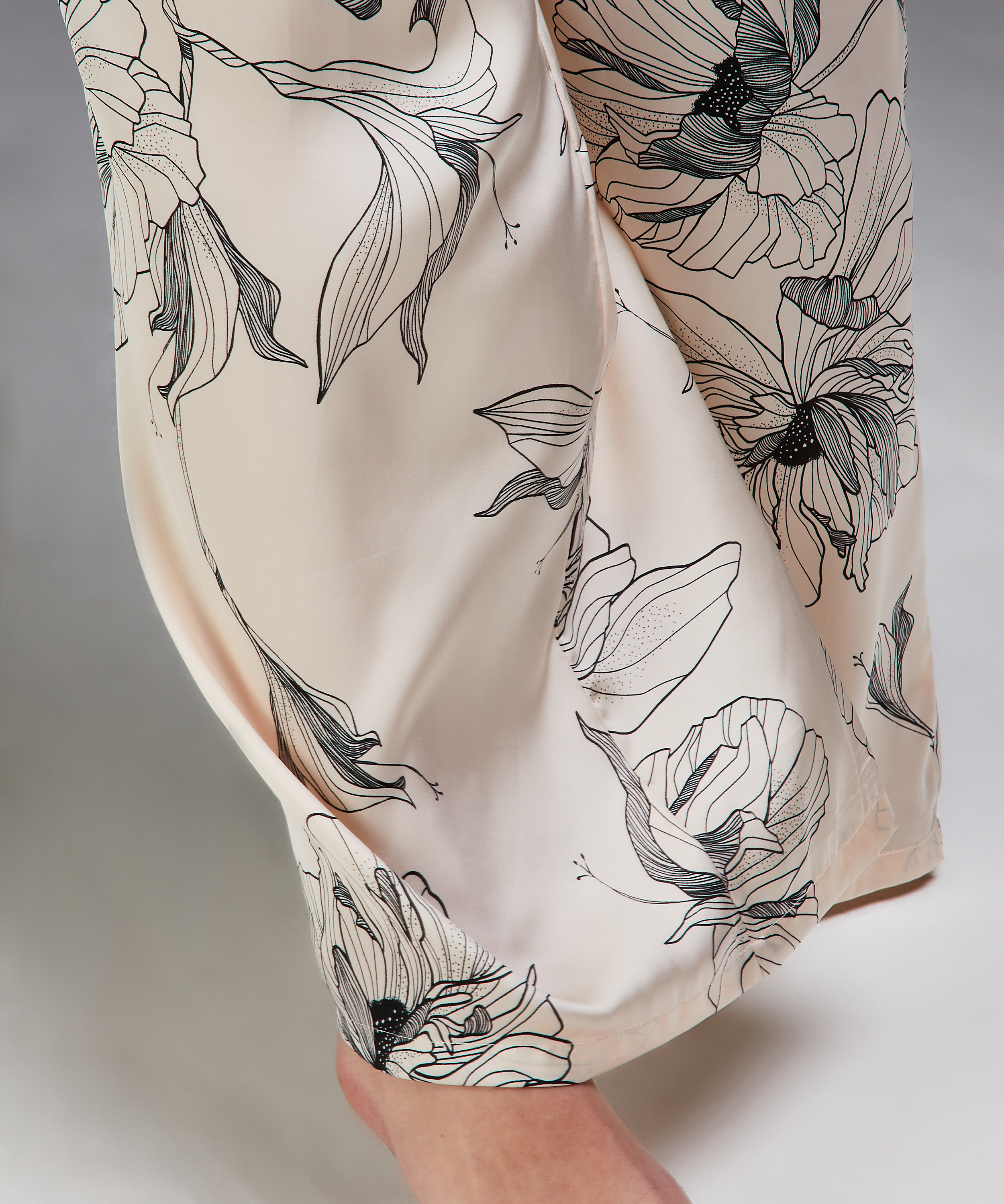 Petite Palazzo broek satin Lotus, Roze, main