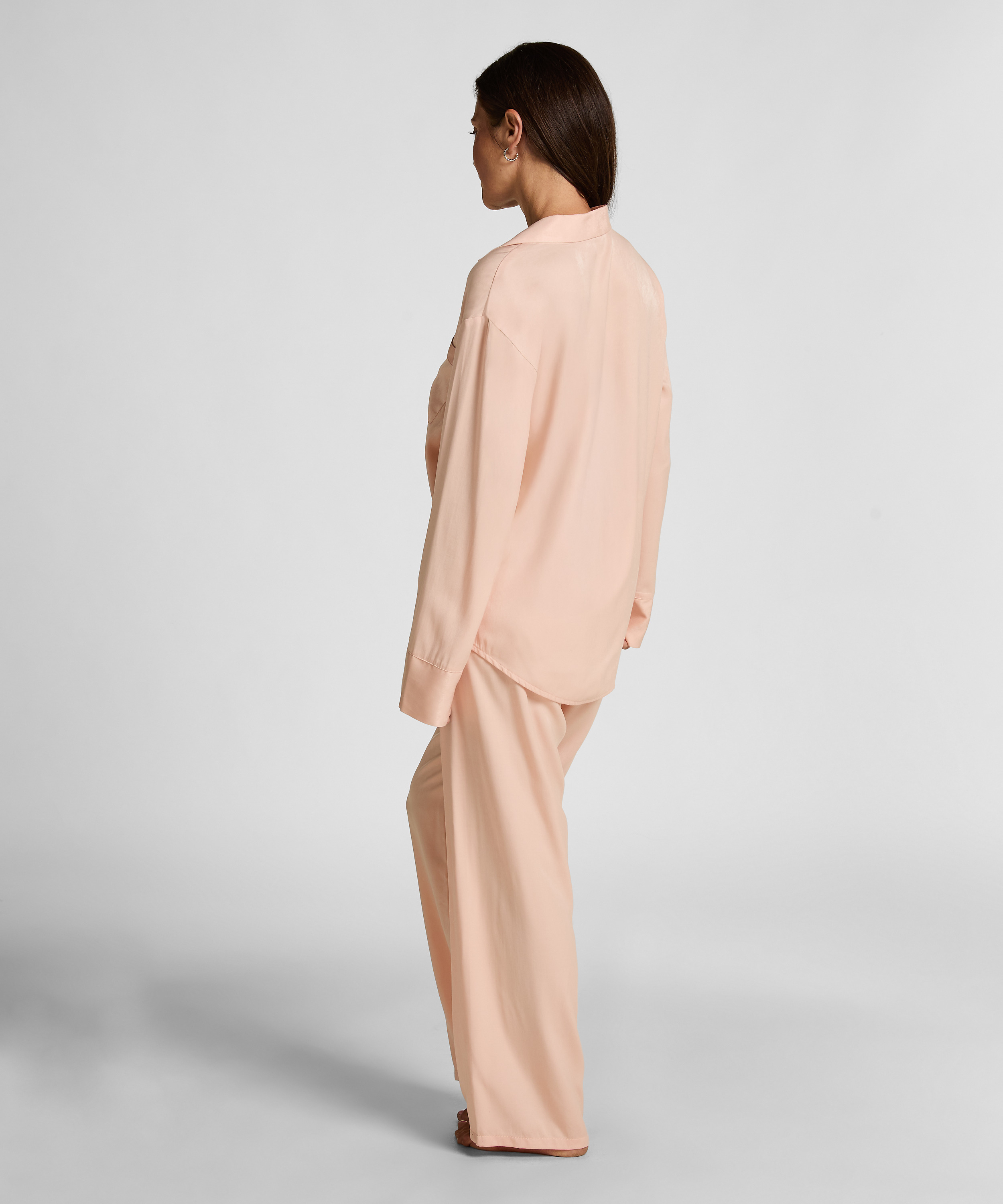 Pantalon Satin, Rose, main