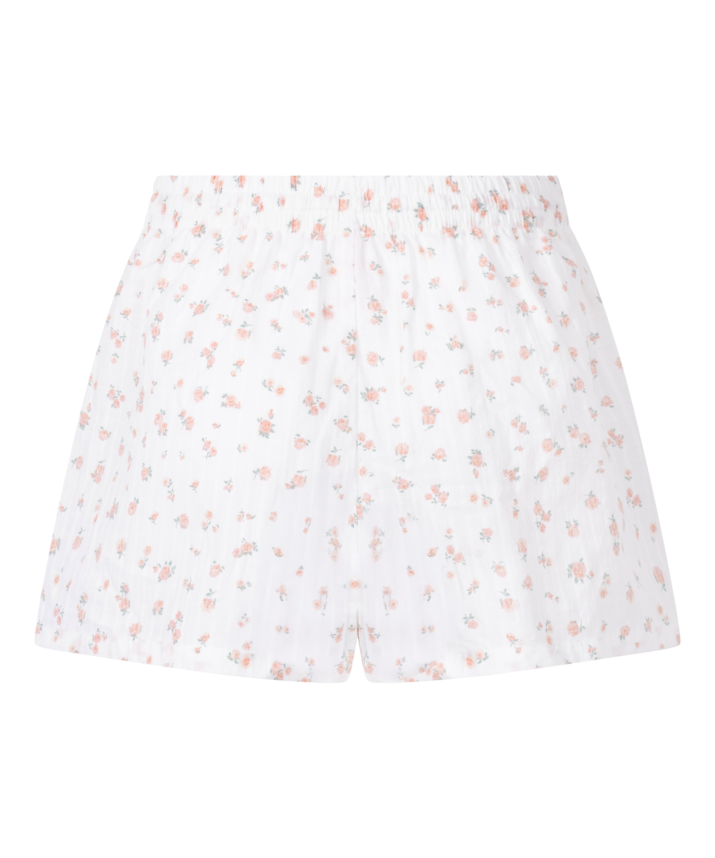 Short de pyjama tissé, Blanc, main