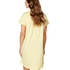 Chemise de nuit col en V, Jaune