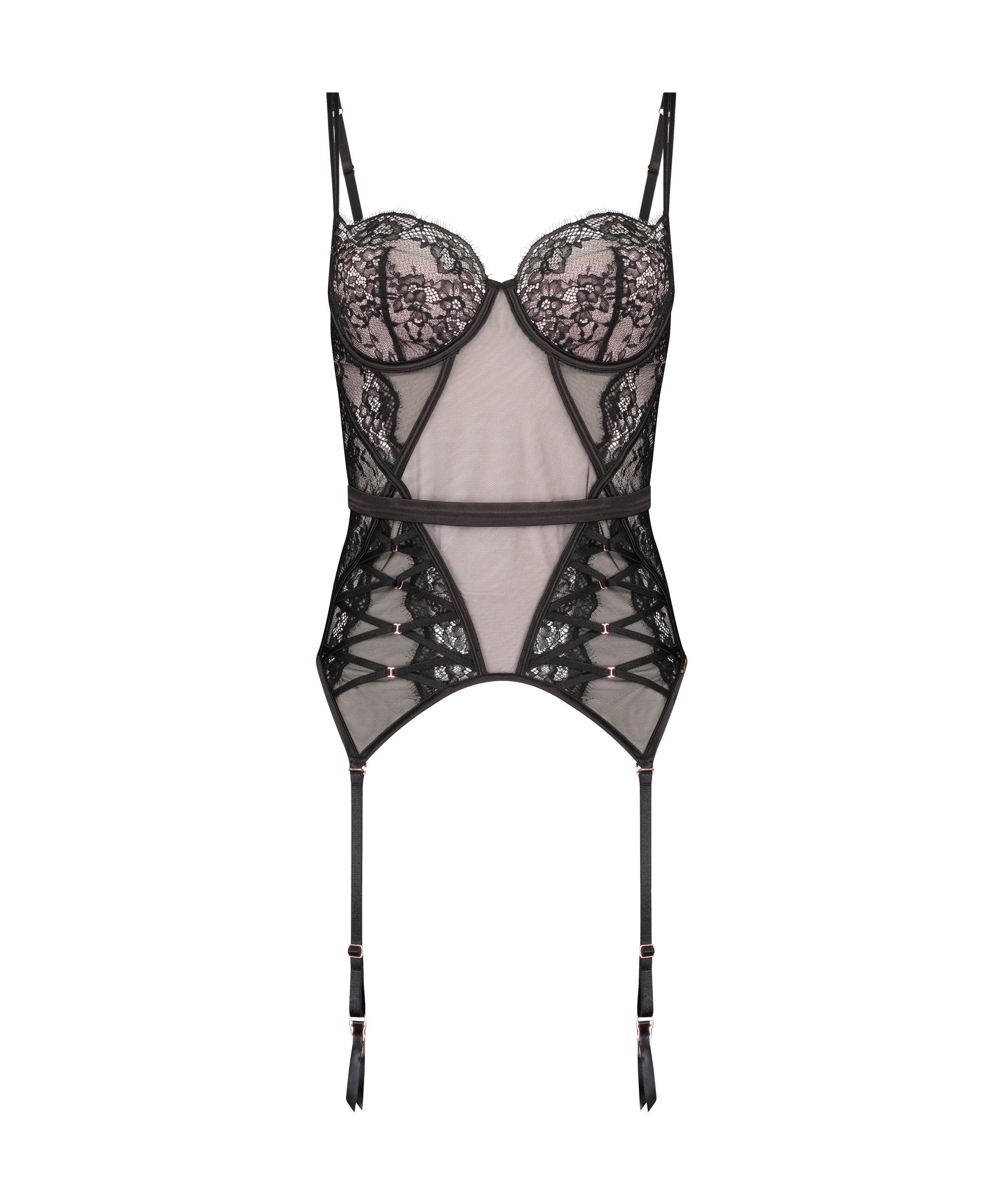 Bustier Margaret Lucy Hale, Zwart, main