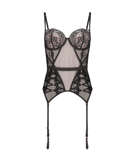 Bustier Margaret Lucy Hale, Zwart