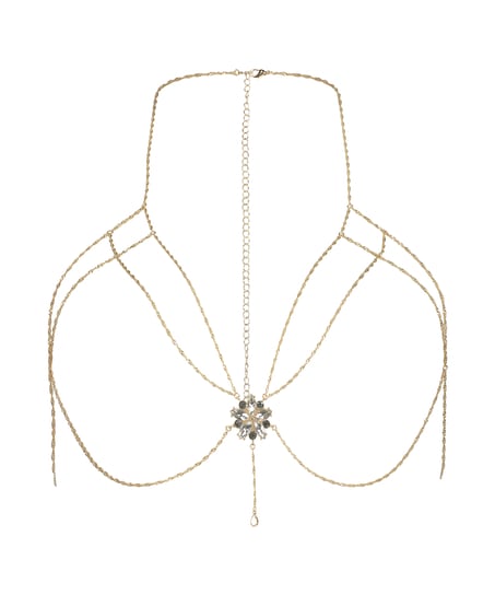 Bralette chain Top, Geel