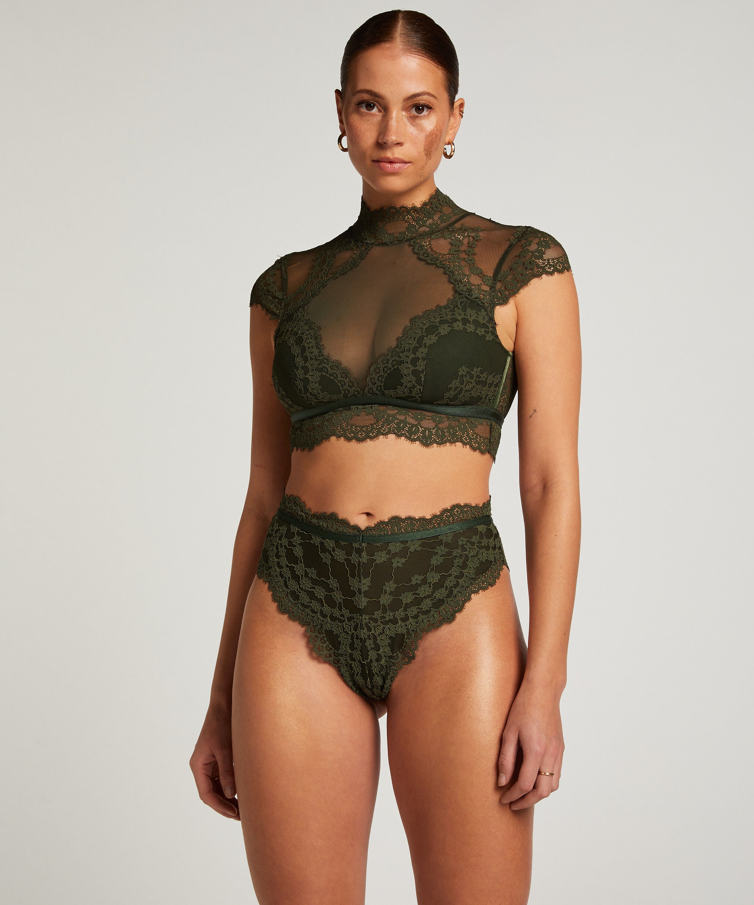 Slip brésilien Daisy, Vert