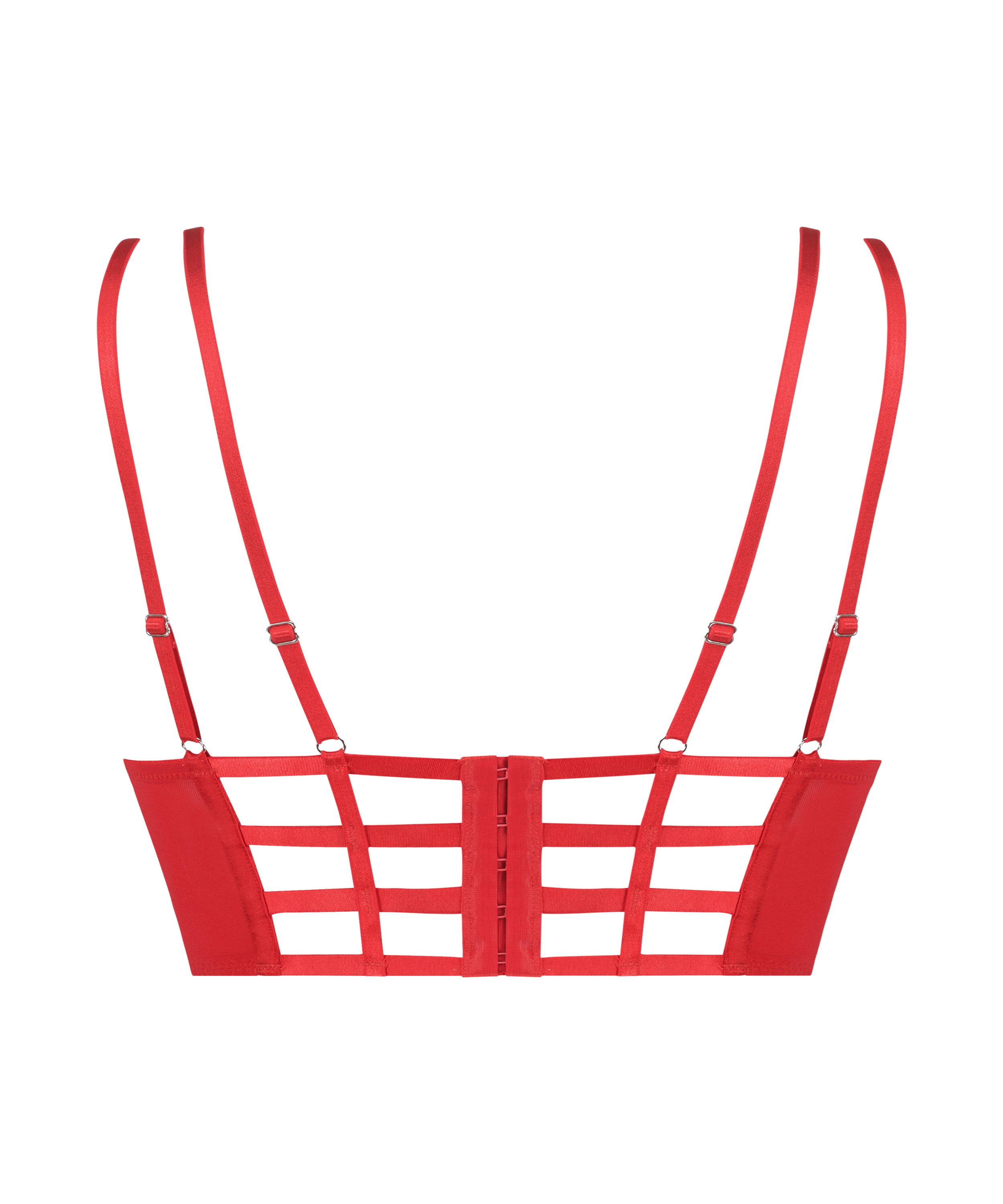 Soutien-gorge bustier rembourr&eacute; &agrave; armatures Oceana, Rouge, main