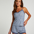 Korte pyjamaset Cami, Blauw