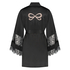 Kimono satin lace, Zwart