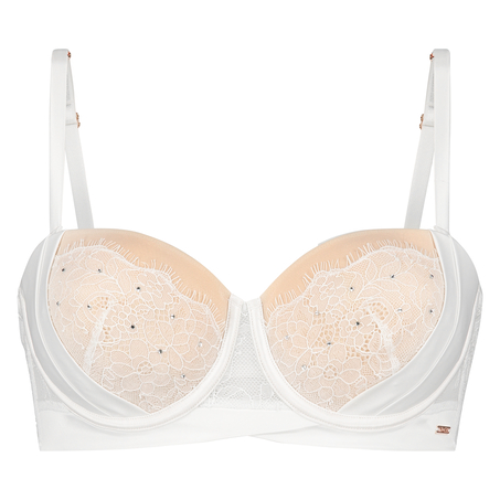 Voorgevormde strapless beugel bh Elsa, Wit