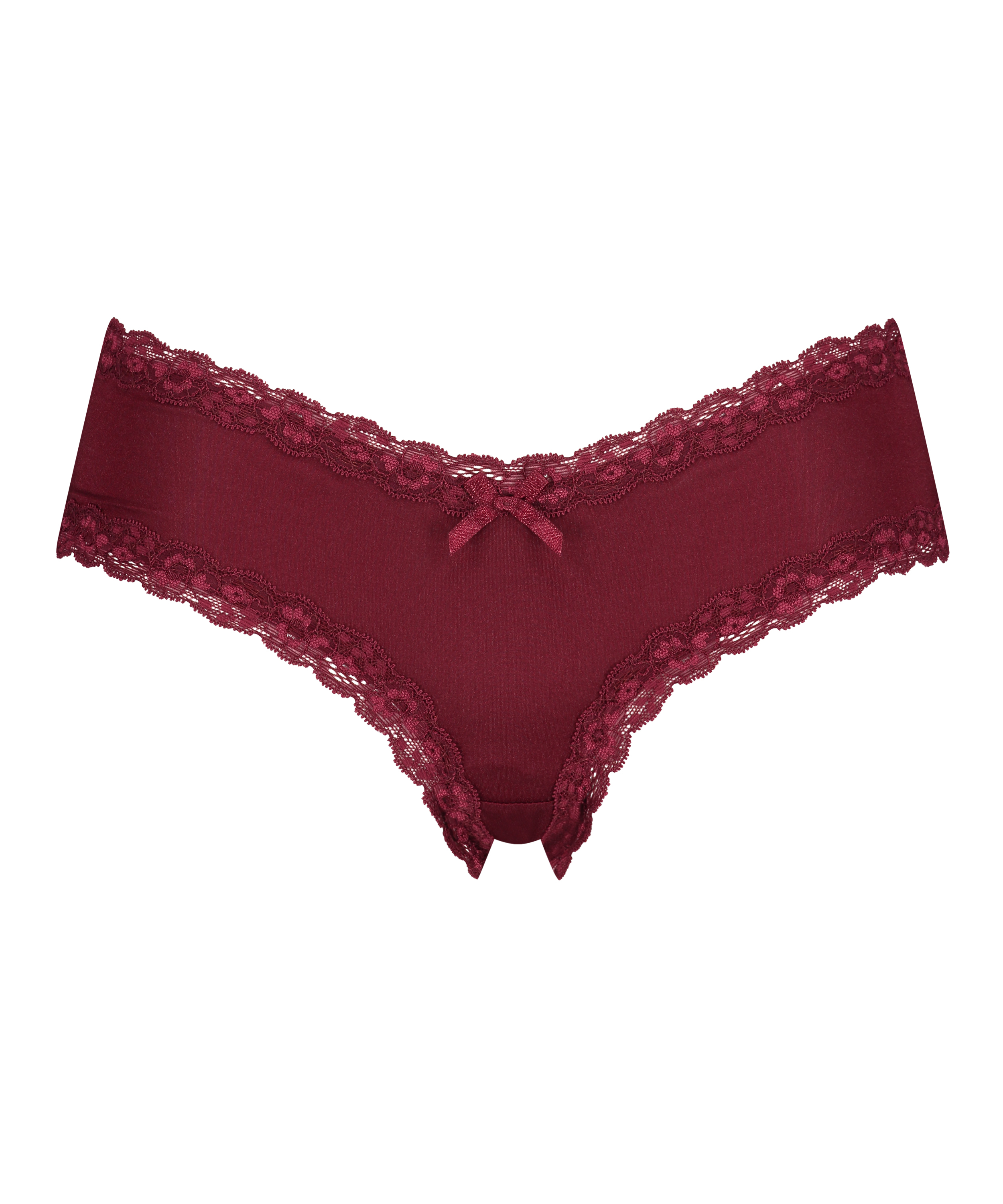 Slip brésilien V-shape micro, Rouge, main