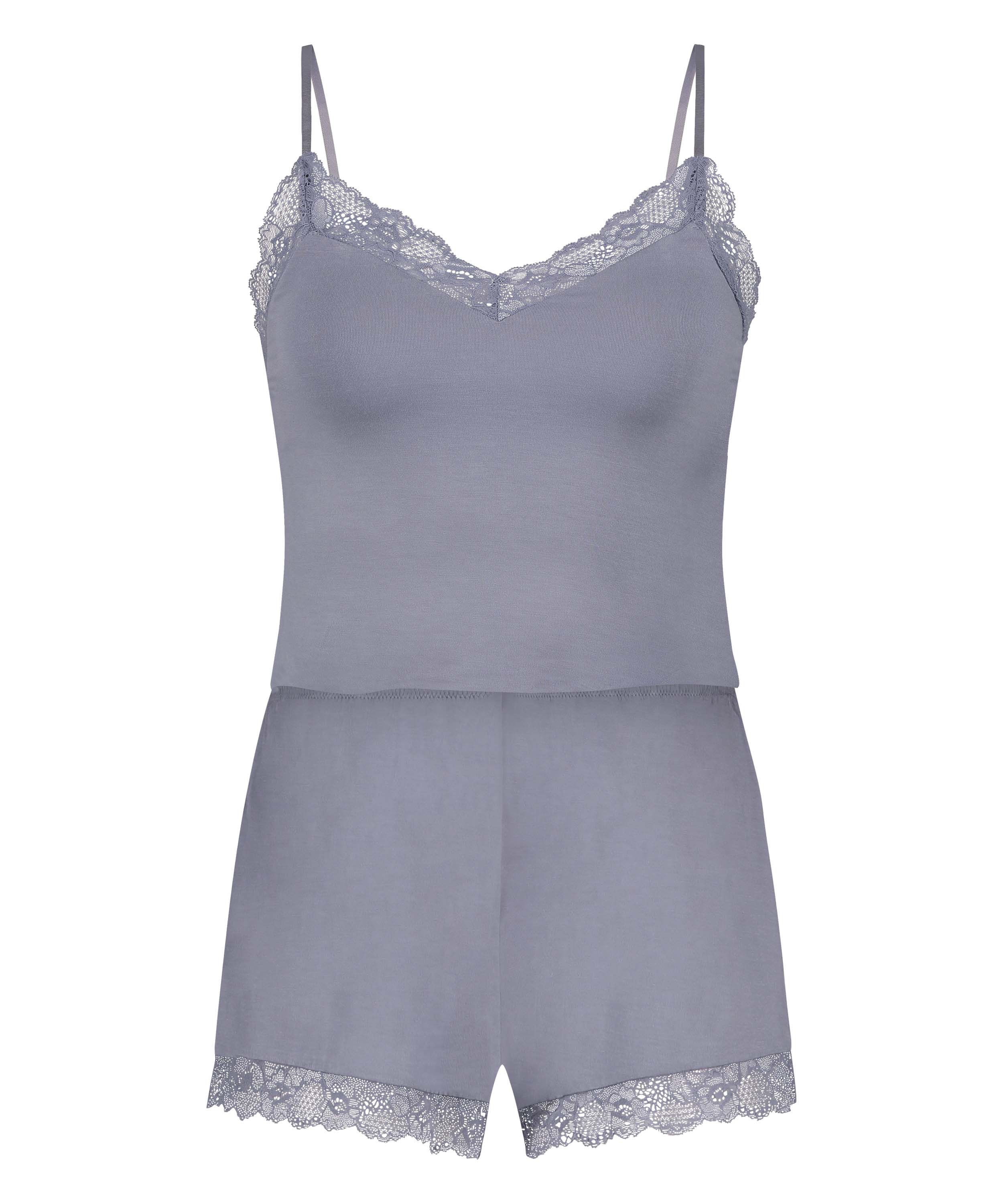 Korte pyjamaset Cami, Paars, main