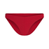 Slip de Bikini Échancrés Luna, Rouge