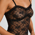 Slipdress all over lace Darcy, Zwart