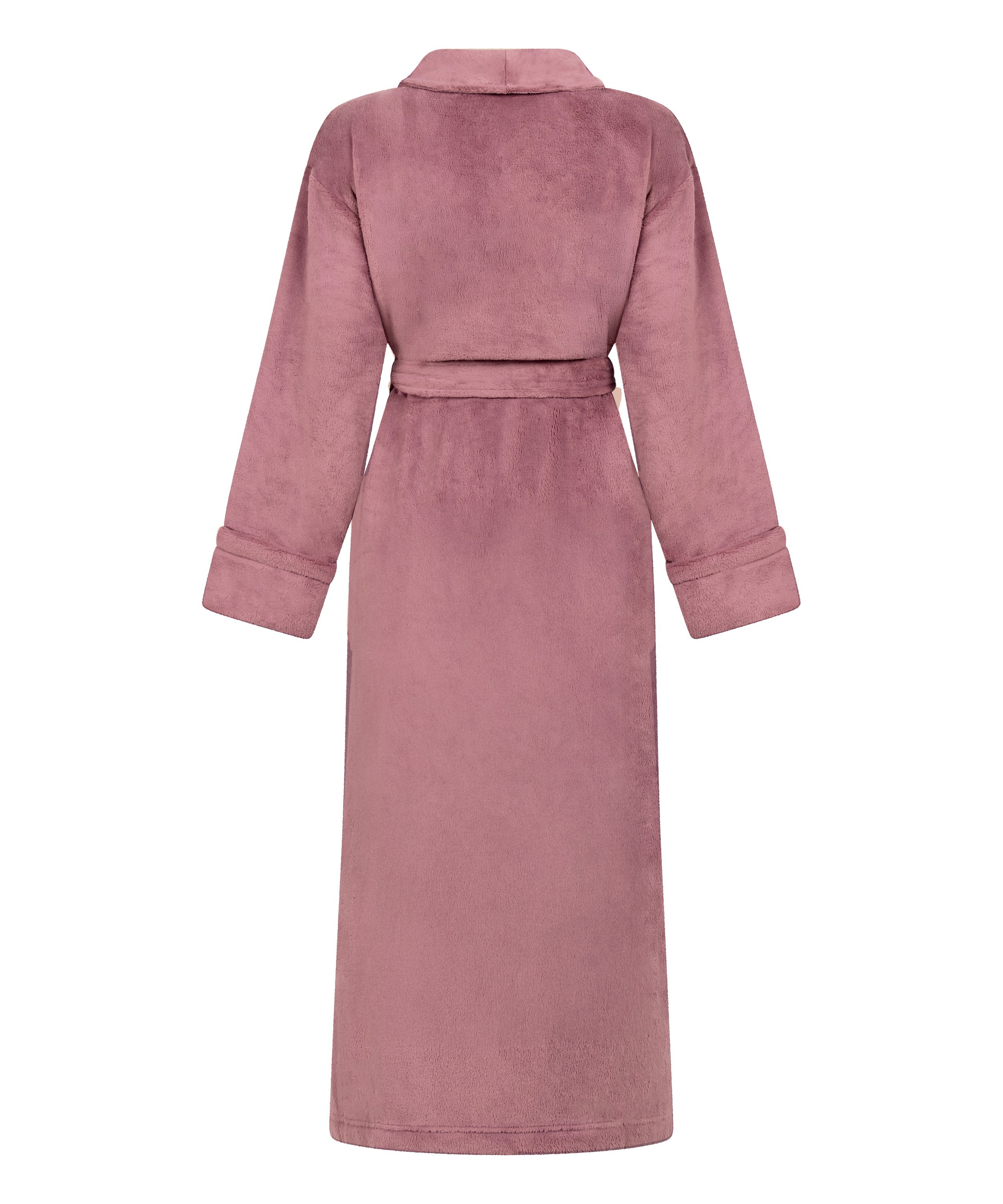Peignoir en polaire douce, Pourpre, main