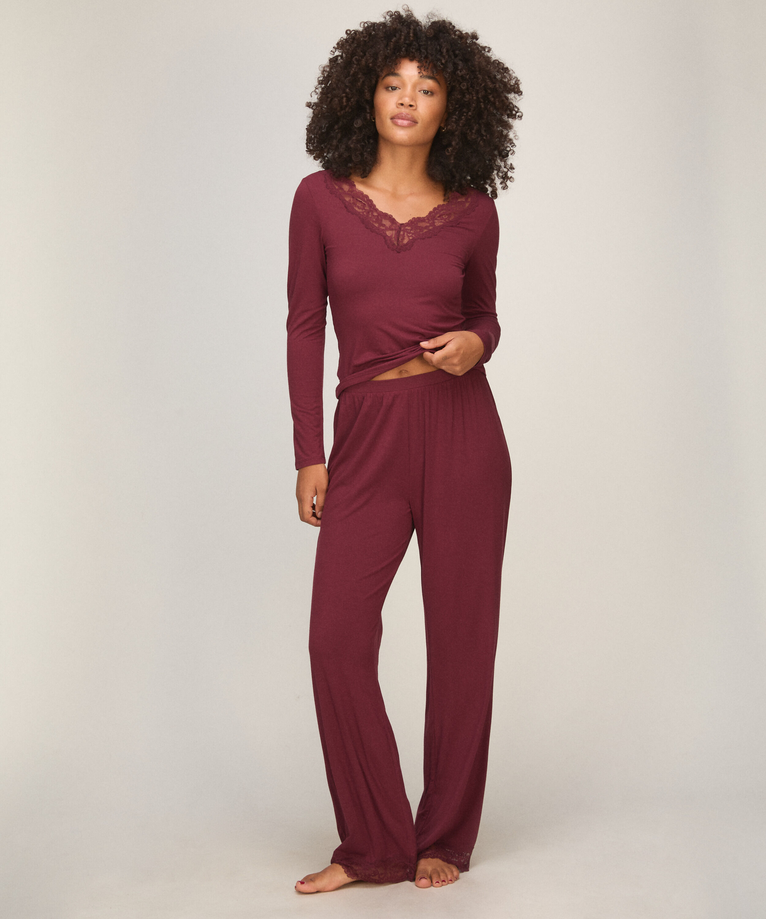 Ensemble de pyjama, Rouge