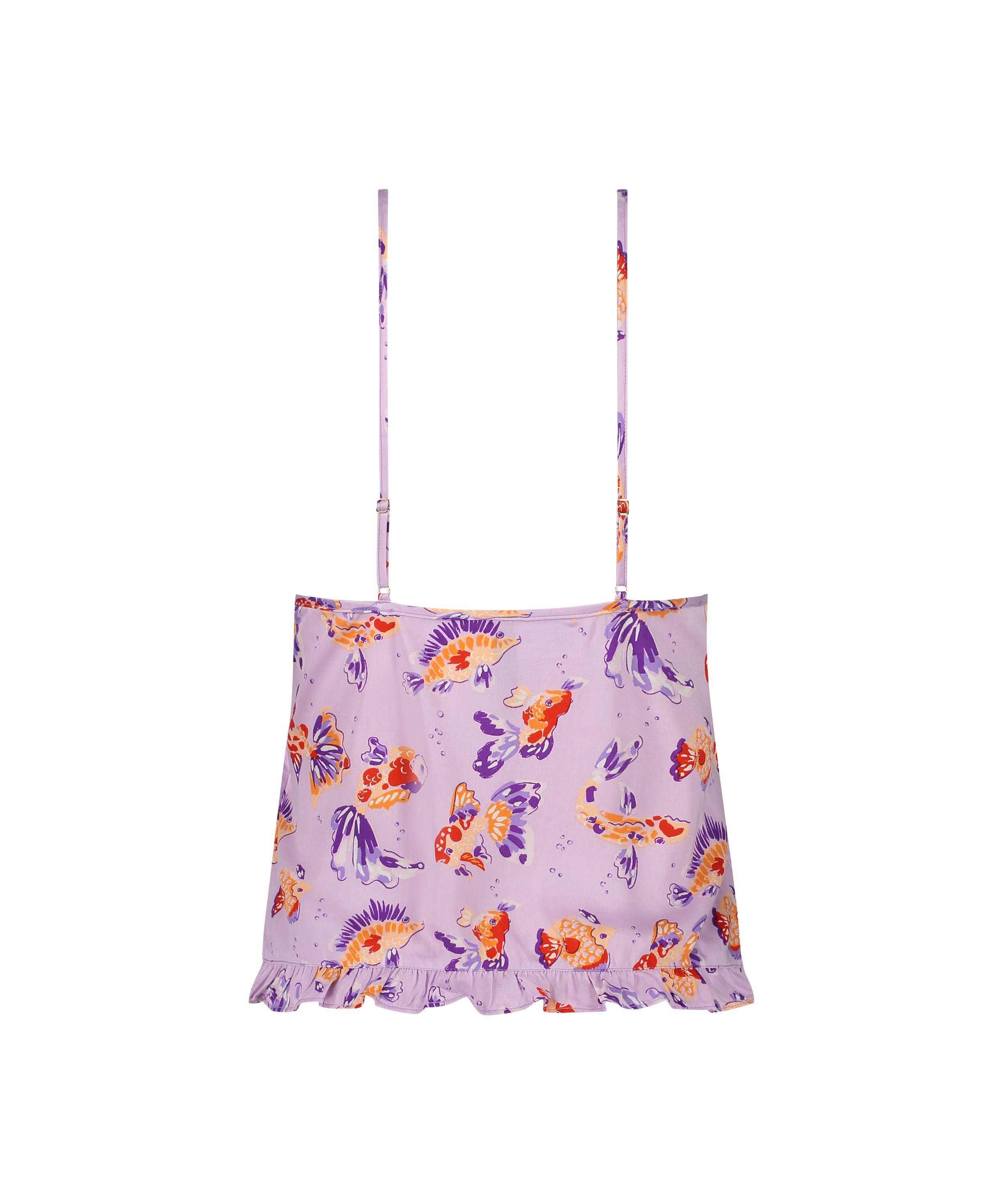 Cami top Satin, Paars, main