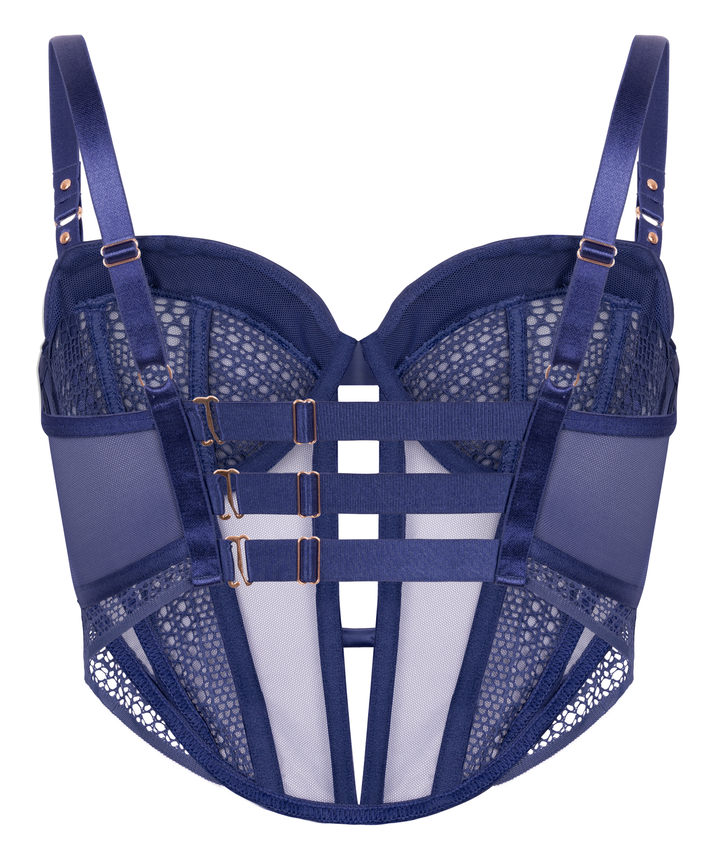 Soutien-gorge longline &agrave; armatures non rembourr&eacute; Missy, Bleu, main