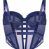 Soutien-gorge longline &agrave; armatures non rembourr&eacute; Missy, Bleu