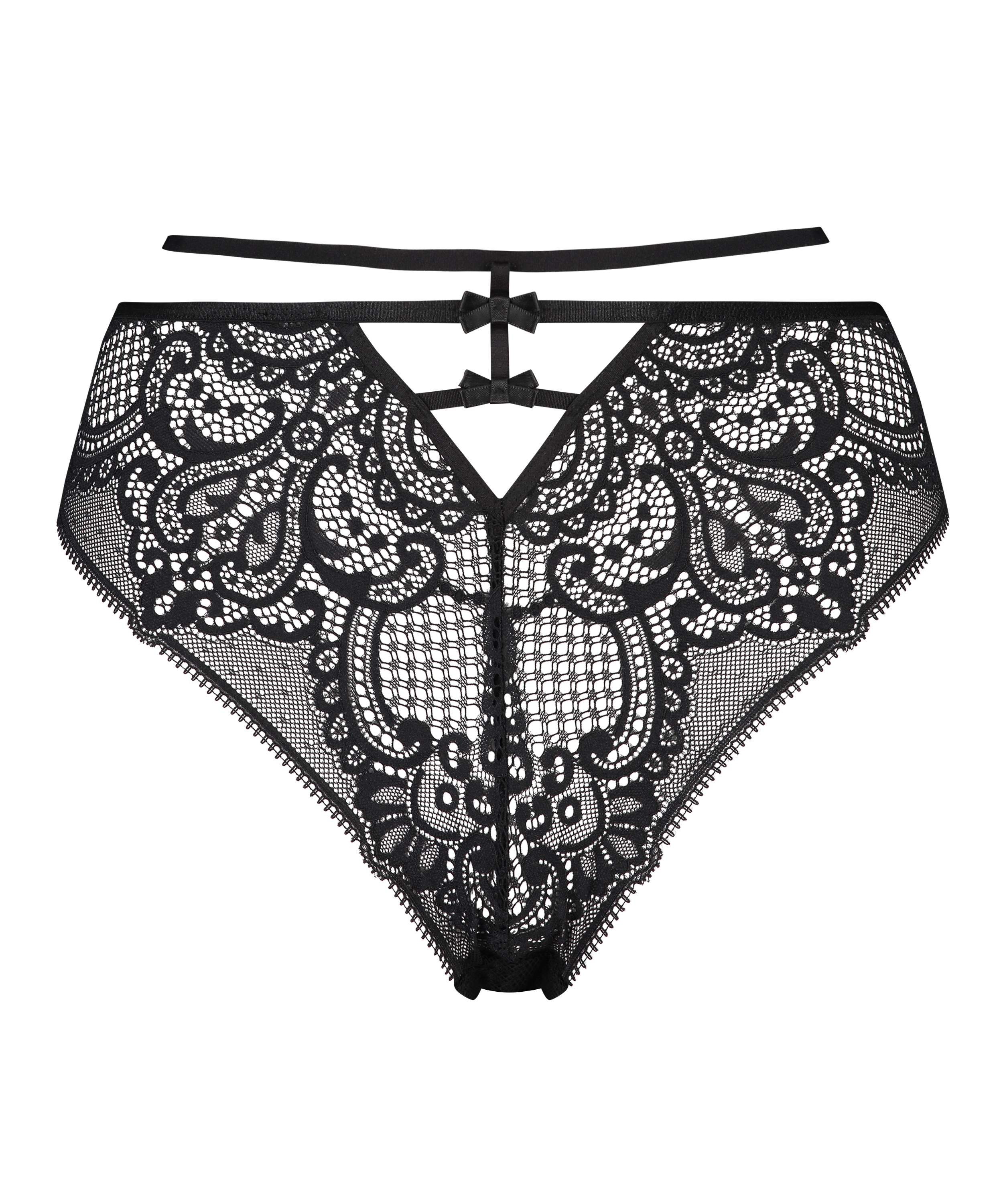 Slip br&eacute;silien Anita, Noir, main